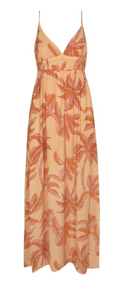 Orange Palm Tree Print Beach Maxi Dress £35.99