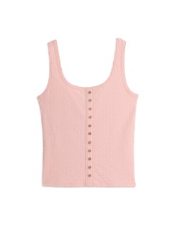 Pink Button Through Vest