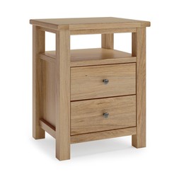 Olney 2 Drawer Bedside Oak £79