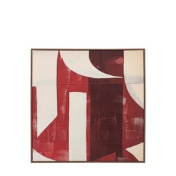31000054 Cedar & Sage Ruby Abstract Framed Canvas £110