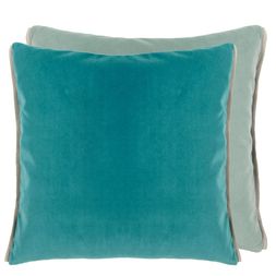 VARESE OCEAN & DUCK EGG VELVET CUSHION CCDG1132