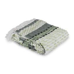 National Trust Textured Recycled Throw, Meadow Green_gbp_48