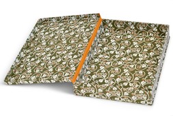 A3 Box File Covered in Ivy Patterned Paper