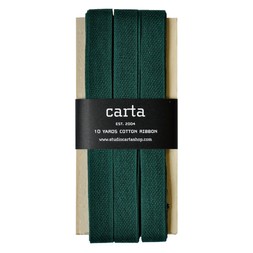 Loose-weave Italian Cotton Ribbon Jade
