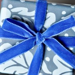 Velvet Ribbon Royal Blue