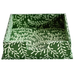 Small Letter Tray Sprig Pea Green