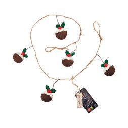 Christmas Pudding Garland - &pound;12.99 ( &pound;4.00 donation)