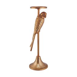 Homesense - Gold Parrot Candle Stick, &pound;16.99