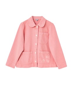 Pink Strawberry Embroidered Denim Jacket £85 €115