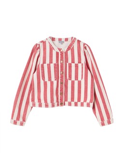 Red & Ecru Striped Denim Jacket £78 €105