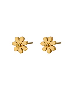 Rue Gold Tone Waterproof Mini Flower Stud Earrings