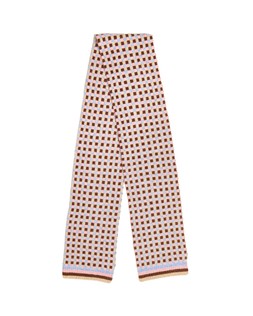 Blue Gingham Knitted Scarf £39.5