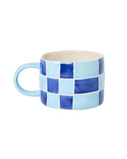 Chequerboard Blue Ceramic Mug £12.50 €16.50