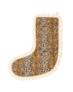 Leopard Print Christmas Stocking £25 €32.50