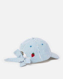 Striped Cap Hat with Bow £28
