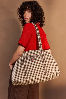 Winter Gingham Slouch Weekend Bag £55