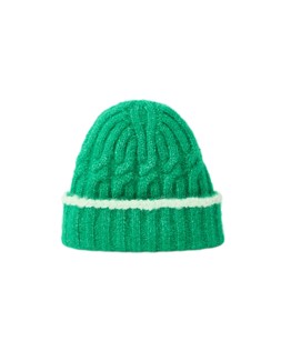 Green Cable Knit Beanie Hat £24