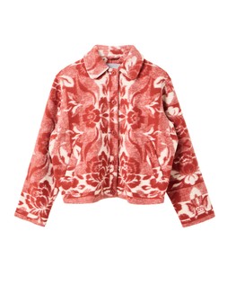 Rust & Cream Floral Collar Wool Blend Jacket £95