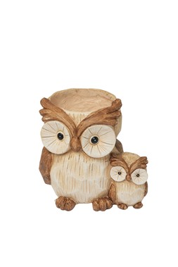 B&M GARDEN SS26 // NATURAL GARDEN // OWL PLANTER // £12 //
