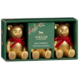 3PK BEAR TREE DEC WITH BOW £4 (436511)