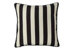 B&M GARDEN SS26 // BOTANICAL // STRIPE PRINT CUSHION - BLACK // £6 EACH OR 2 FOR £10 //