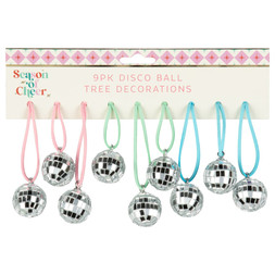 9PK DISCO BALL TREE DEC £3.50 (436500)