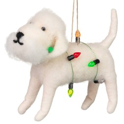 FELT DOG TREE DEC CHRISTMAS LIGHTS £2 (426101)