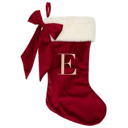 Red Bow Alphabet Stocking £5 (412214)
