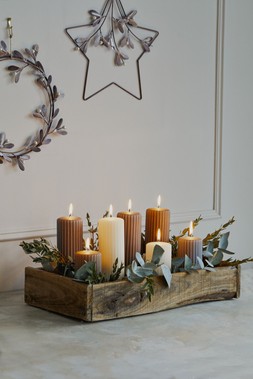 Antique Gold Star Mistletoe Wreath W31cm &pound;29.99