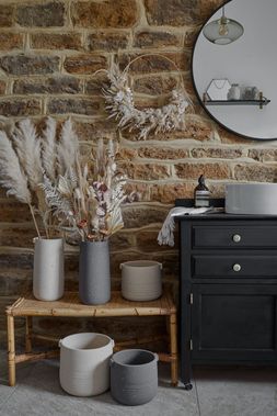 AURORA TERRAZZO HANDLE PLANTERS
