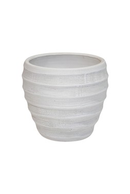 Beatrice White Planter H35cm D35cm &pound;59.99