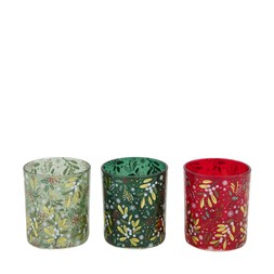 Berry Festive Candle Holder 3 Pack &pound;20.97