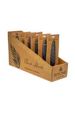 BOTANIC LEAF PLANT HOOK BLACK H20CM &pound;11.99