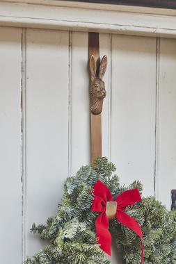 Christmas Wreath Hanger Hare Brass &pound;19.99 2