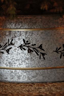 Cut Out Mistletoe Tree Skirt Galvanised &pound;64.99 2