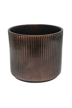 Denver Planter Walnut H12cm D15cm &pound;5.99