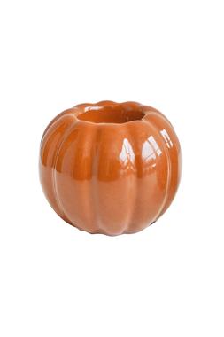 Glazed Pumpkin Tealight Holder Orange H11cm W14cm &pound;12.99