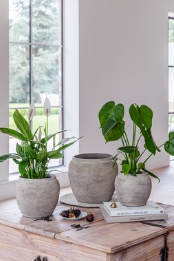MILOS RUSTIC ROUND PLANTER £19.99 -£44.99