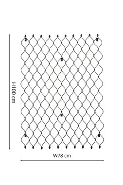 OUTDOOR HONEYCOMB TRELLIS H100CM W78CM