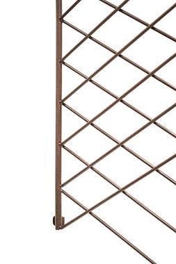 OUTDOOR LINEAR TRELLIS BRONZE H100CM W48CM