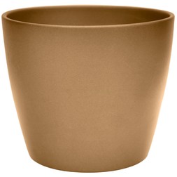 Poinsettia Planter Brushed Gold H16cm D17.5cm £9.99