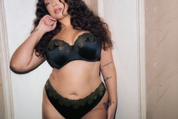 BOOST LACE PADDED BALCONY BRA £35.00 €55.00 AUS$85.95 CAD$79.00 & BOOST LACE TANGA BRIEF £16.00 €26.00 AUS$32.95 CAD$30.00- Available from October