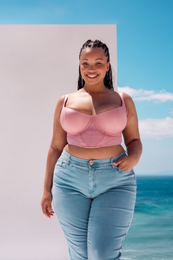 Storm, Scooped Longline Balcony Bra, Dusky Rose, £42.00, US$74.00, CA$99.00, €64.00, A$99.00