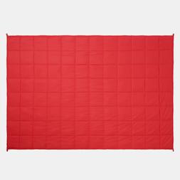 OHS Kids Supersoft Weighted Blanket, Red/Grey - 3kg- £16