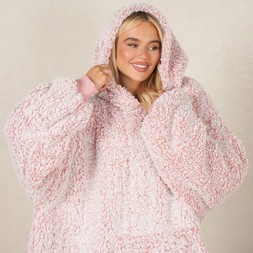 Adult Hoodie Blanket - Pink