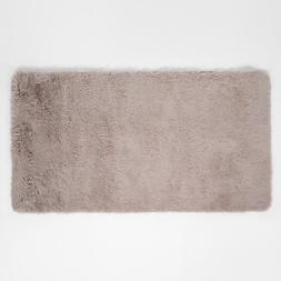 Sienna Soft Fluffy Floor Rug - Natural- £12