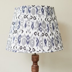 Blue and Grey Pattern Shade Large