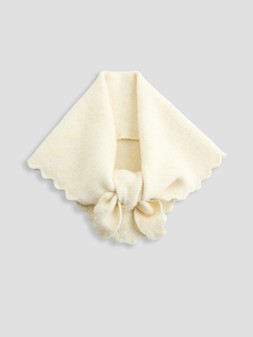 X21ZP The Very Collection Pointelle Scalloped Edge Triangle Scarf £18