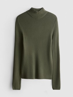 PRIMARK TURTLENECK TOP KHAKI £8 €10 NE€10 $12 RON44 PLN39 CZK235