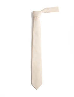 Autograph Textured Linen Rich Tie, Stone, £25